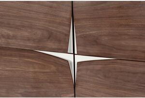 Credenza marrone in legno di noce, 100 x 140 cm Flop - Woodman