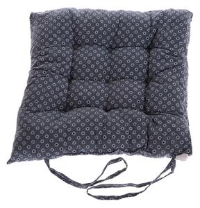 Cuscino di seduta in tessuto blu 40x40 cm - Dakls