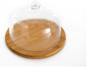 Tagliere in bambù con coperchio in vetro Focus - Bambum
