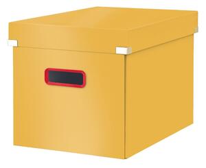 Scatola di cartone giallo con coperchio 32x36x31 cm Click&Store - Leitz