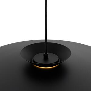 Lampada a sospensione di design nera con LED dimmerabile in 3 fasi - Pauline
