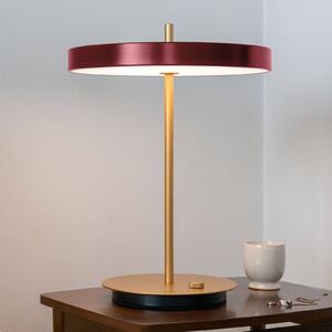 UMAGE Asteria table lampada LED da tavolo rossa