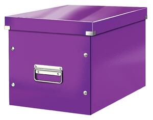 Scatola di cartone viola con coperchio 32x36x31 cm Click&Store - Leitz
