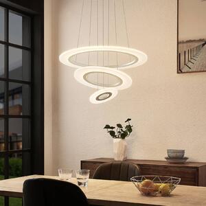 Lindby Amisu lampada LED sospensione con 3 anelli