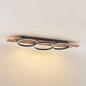 Lindby - Sentoa LED Plafoniera L100 Light Wood/Black Lindby