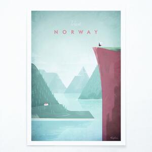 Poster , 30 x 40 cm Norway - Travelposter