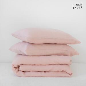 Lenzuola rosa chiaro per letto singolo 135x200 cm Misty Rose - Linen Tales