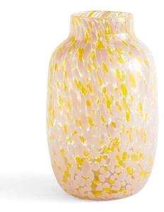 HAY - Splash Vase Round Large Light Pink/Yellow Hay