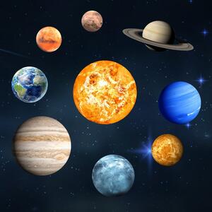 Set di 9 adesivi del sistema solare - Ambiance