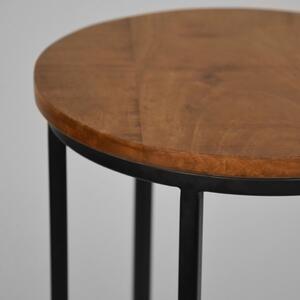 Tavolino rotondo in legno di mango ø 35 cm Motion - LABEL51