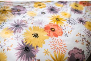 Biancheria da letto gialla e bianca in cotone per letto singolo 140x200 cm LP Dita Daisy - Cotton House
