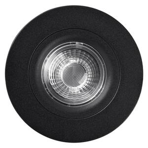 Faretto LED da incasso DL6809, rotondo, nero