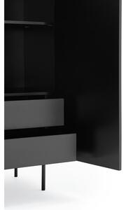 Cassettiera alta nera 97x130 cm Sierra - Teulat