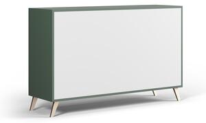 Cassettiera bassa verde 140x86 cm Burren - Cosmopolitan Design