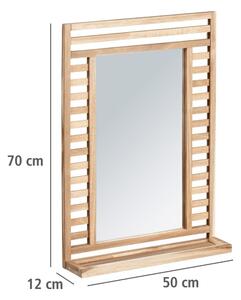 Specchio da parete con mensola con cornice in legno 50x70 cm Acina - Wenko