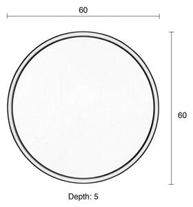 Specchio da parete in acciaio dorato , ø 60 cm Bandit - Zuiver