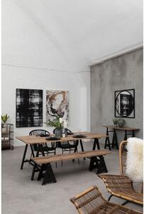 Consolle con piano in legno di pino di colore naturale 45x130 cm Hampstead - Premier Housewares