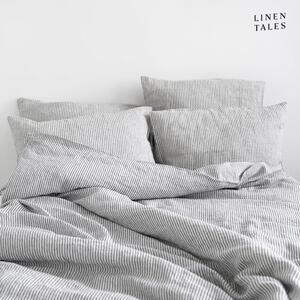 Biancheria da letto in bianco e nero per letto singolo 140x200 cm Thin Black Stripes - Linen Tales