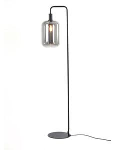 Lampada da terra nera (altezza 155 cm) Lekar - Light & Living