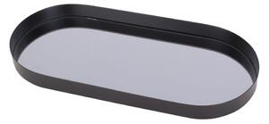 Vassoio nero con specchio fumé Ovale, larghezza 18 cm Mirage - PT LIVING