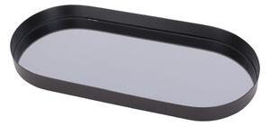 Vassoio nero con specchio fumé Ovale, larghezza 18 cm Mirage - PT LIVING