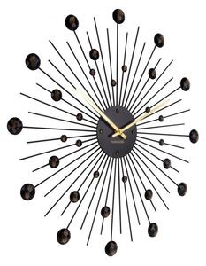 Orologio da parete in cristalli neri Sunburst - Karlsson