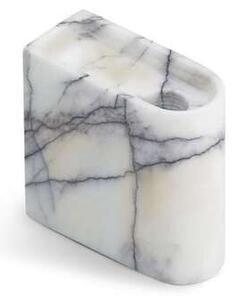 Northern - Monolith Candle Holder Low Mixed White Marble