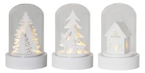 Decorazioni luminose bianche con motivo natalizio in set di 3 pezzi ø 5,5 cm Kupol - Star Trading