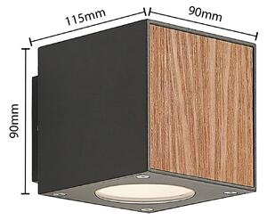 Lucande Cimala applique LED a cubo 11,5 cm