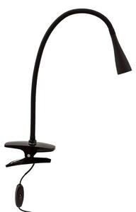 Lindby - Baris LED Lampada con Morsetto Black Lindby
