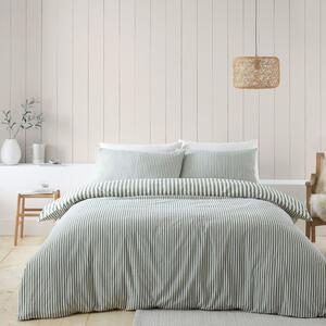 Biancheria da letto singola in flanella verde 135x200 cm - Catherine Lansfield