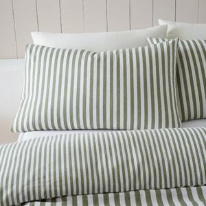 Biancheria da letto singola in flanella verde 135x200 cm - Catherine Lansfield