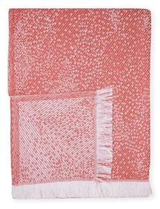 Plaid rosso con cotone Dotty , 140 x 180 cm Diamond - Euromant