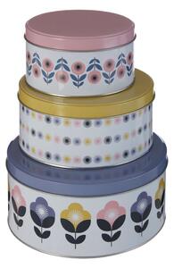 Set di 3 scatole decorative in metallo con coperchio Joni - Premier Housewares