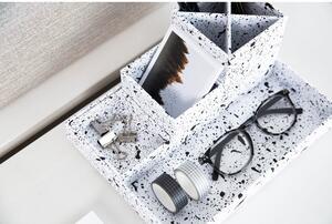 Organizzatore da tavolo 4 pezzi in bianco e nero Lena - Bigso Box of Sweden