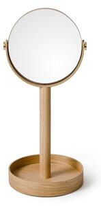 Specchio cosmetico con cornice in legno ø 19,5 cm Magnify - Wireworks