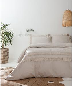 Biancheria da letto in cotone grigio e beige, 200 x 200 cm Izmir - Pineapple Elephant