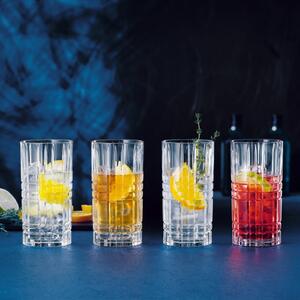 Set di 4 bicchieri di cristallo Longdrink, 445 ml Square - Nachtmann