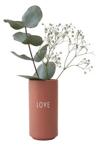 Vaso in porcellana rosa/beige Favourite - Design Letters