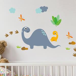 Adesivi murali per bambini Adesivi di dinosauri carini - Ambiance
