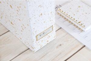 Organizzatore di documenti in oro e bianco Estelle Viktoria - Bigso Box of Sweden