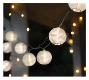Catena luminosa a LED bianchi con lanterne adatta per esterni, lunghezza 4,5 m Festival - Star Trading