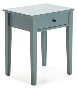 Comodino in legno di pino color petrolio Bart - Marckeric