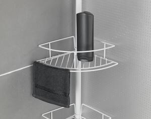 Mensola telescopica angolare in acciaio inox bianco per il bagno Dolcedo - Wenko