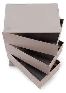 Cassettiera in metallo grigio-beige 37x54,5 cm Joey - Spinder Design