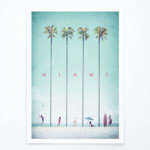 Poster , 30 x 40 cm Miami - Travelposter