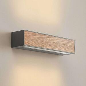 Arcchio - Miraz LED Applique da Esterno Dark Grey/Dark Wood