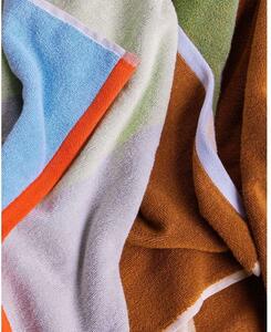 Hübsch - Block Towel Large Brown/Multicolour Hübsch