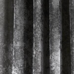 Tende grigie in set da 2 168x183 cm Crushed Velvet - Catherine Lansfield