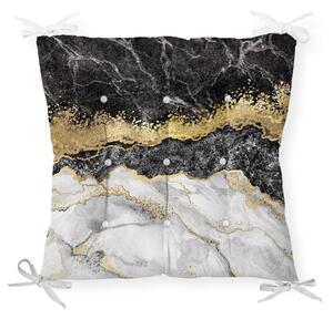 Cuscino per sedia in marmo nero oro, 40 x 40 cm - Minimalist Cushion Covers